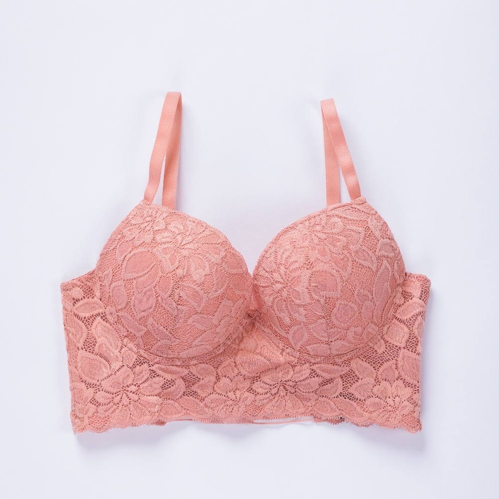 Valerie Lace All Over Criss Cross Back 6 Hook-Eye